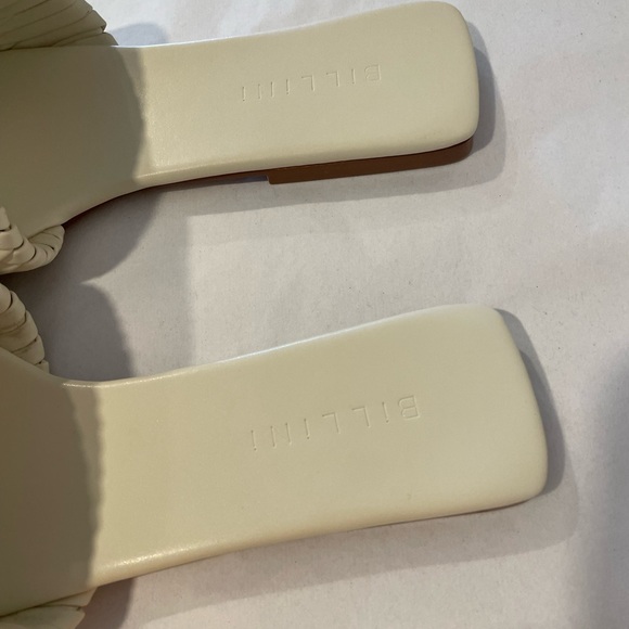 BILLINI | FEVA WOVEN SLIDES SANDALS | BONE - Picture 4 of 9